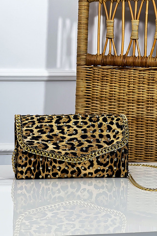 Τσαντάκι με animal print και τρουκς