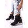 Μποτάκια suede με λάστιχο Μποτάκια suede με λάστιχο
