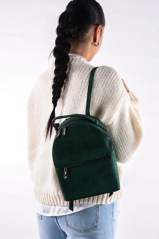 Mini backpack με croco suede design - ΚΥΠΑΡΙΣΣΙ