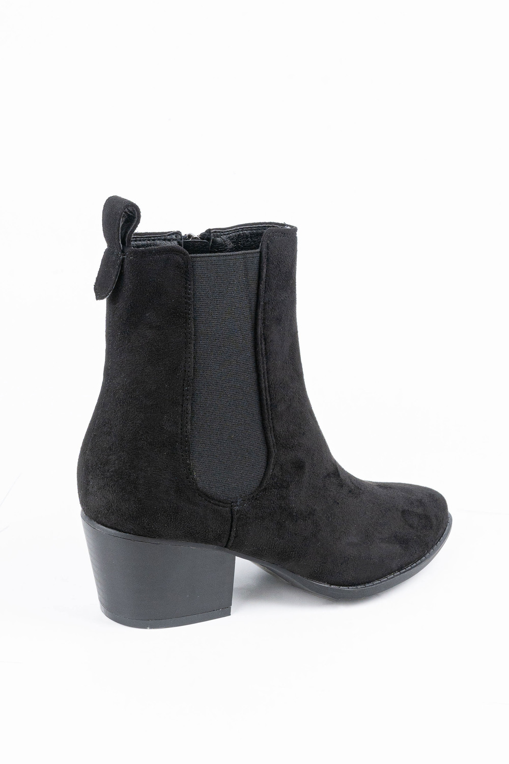 Μποτάκια suede με φερμουάρ
