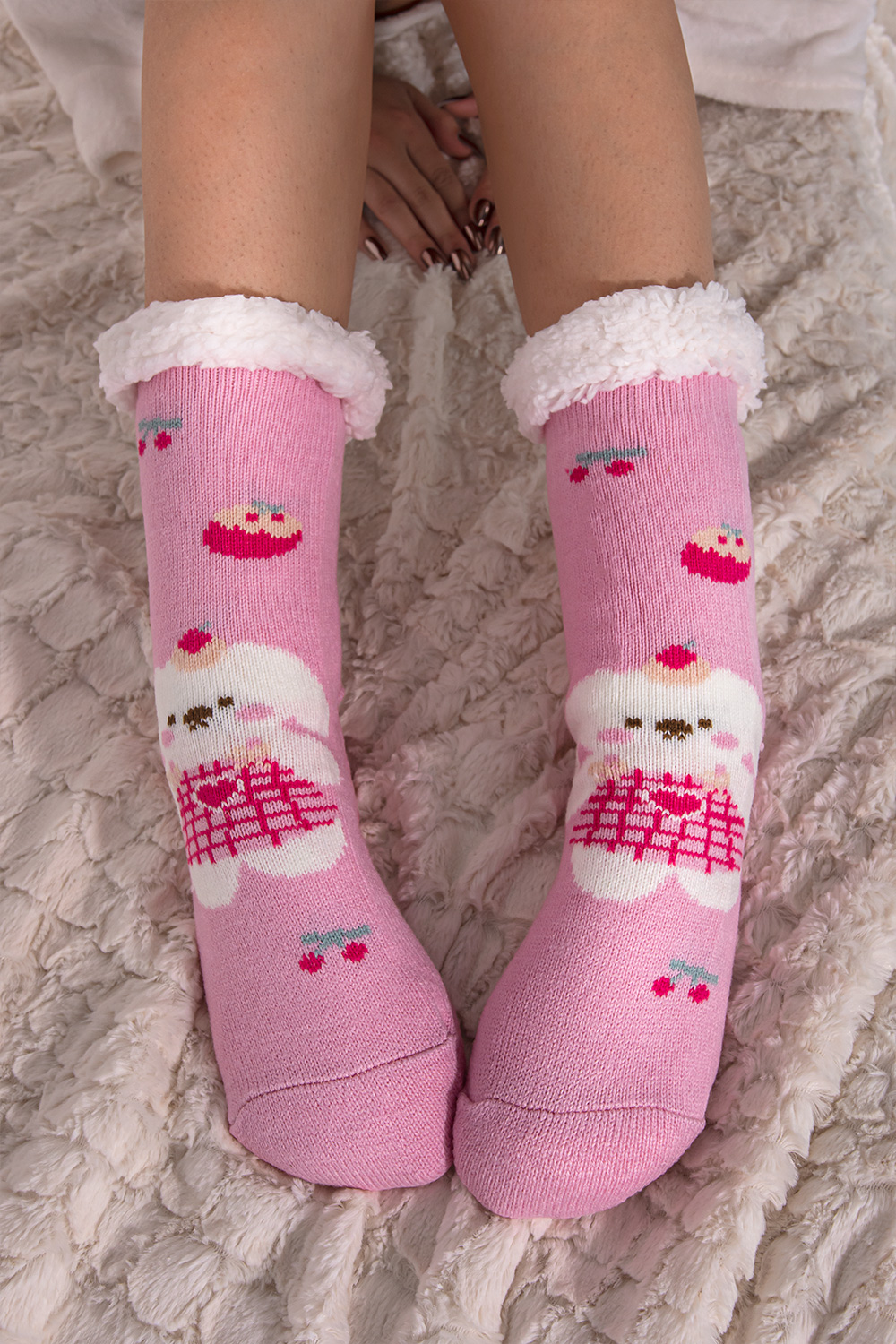 Χειμερινές κάλτσες με κουνελάκι