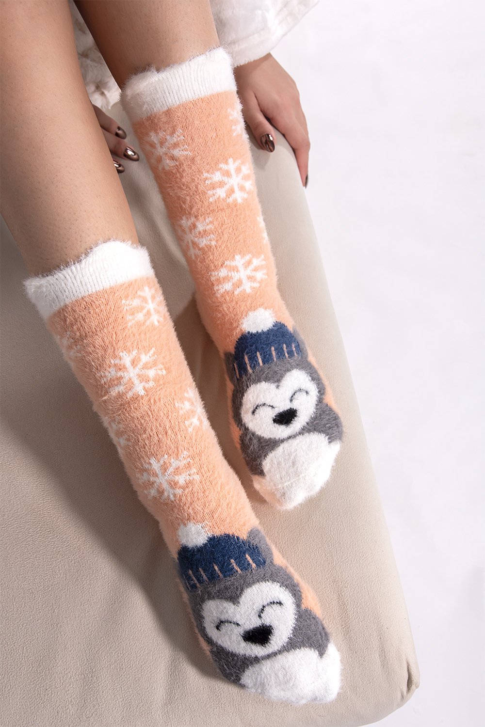 Χειμερινές γυναικείες κάλτσες με αρκουδάκι  