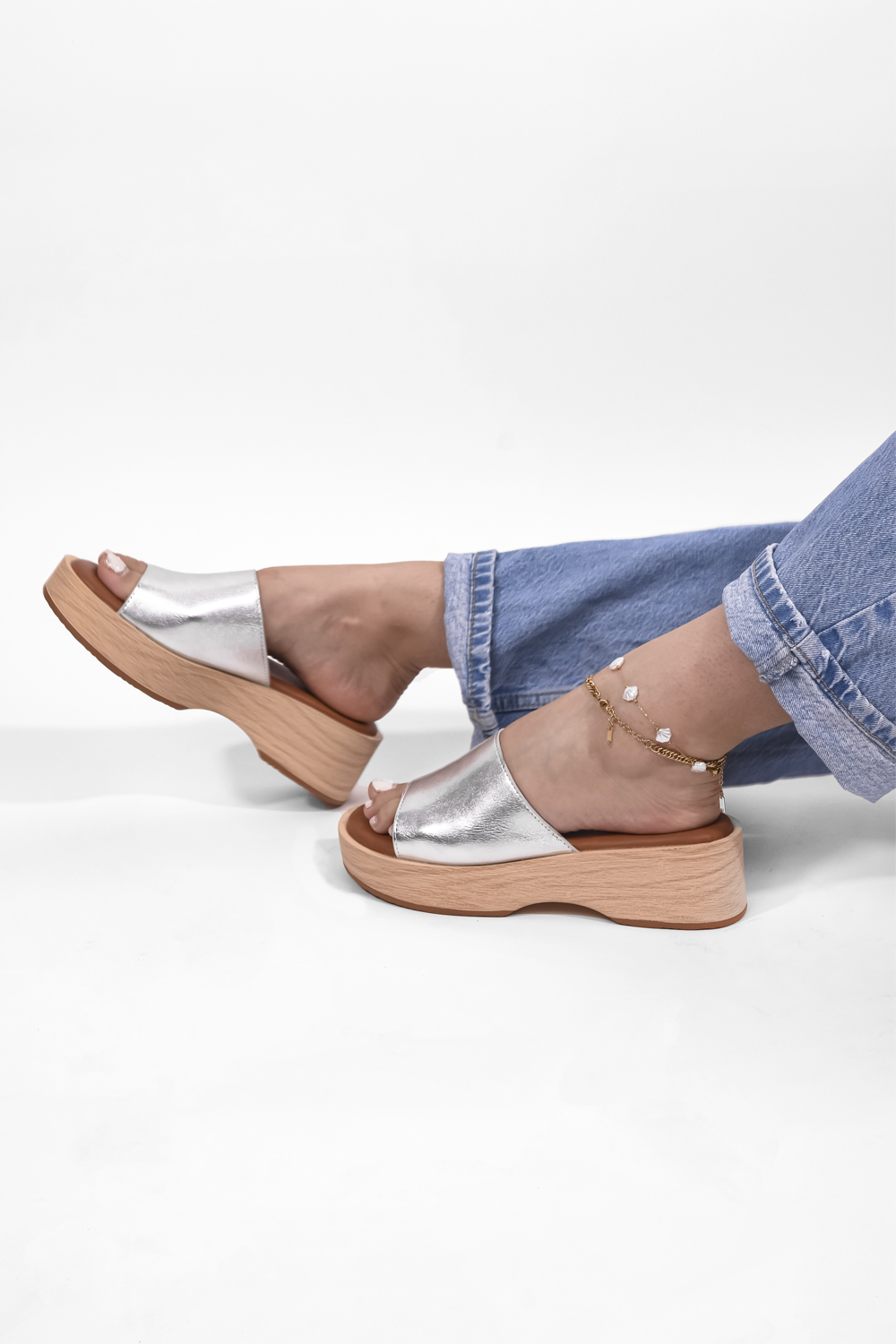 Flatforms σε Ασημί Χρώμα Flatforms σε Ασημί Χρώμα