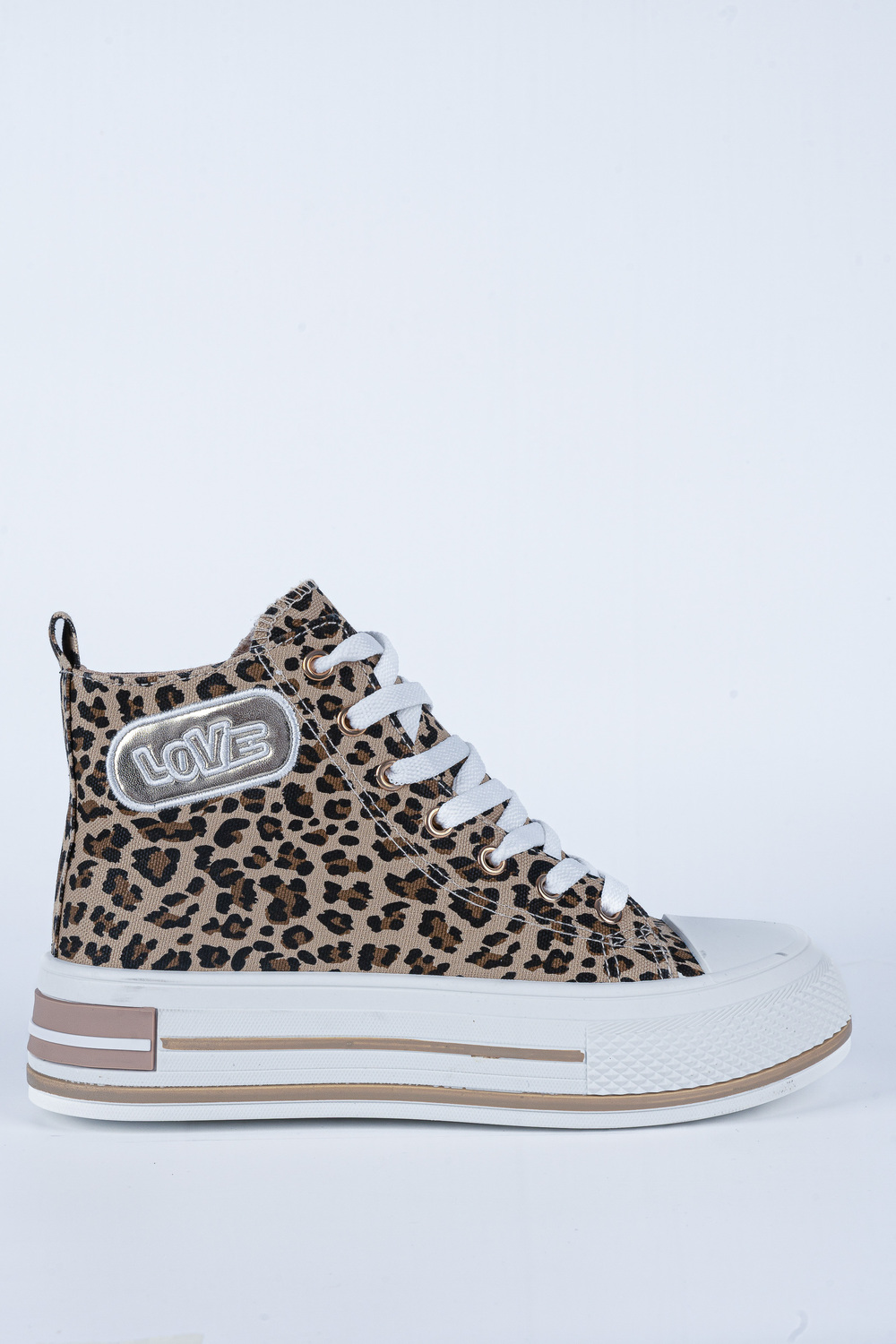 Μποτάκι Sneakers με Leopa Εμφάνιση 