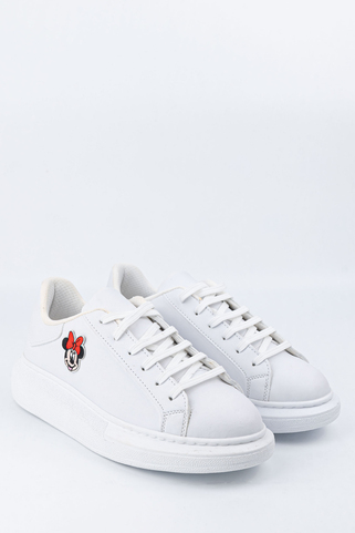 Sneaker με έγχρωμη φιγούρα - 2 - ΑΣΠΡΟ