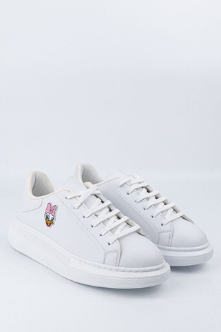Sneaker με έγχρωμη φιγούρα - 4 - ΑΣΠΡΟ