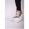 Γυναικεία Sneakers με Λεοπάρ Σχέδιο και Διακοσμητικές Λεπτομέρειες