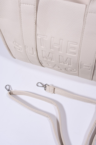 Τσάντα Δερματίνη "THE SUMMER BAG" - ΜΠΕΖ