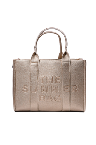 Τσάντα Δερματίνη "THE SUMMER BAG" - ΧΡΥΣΟ