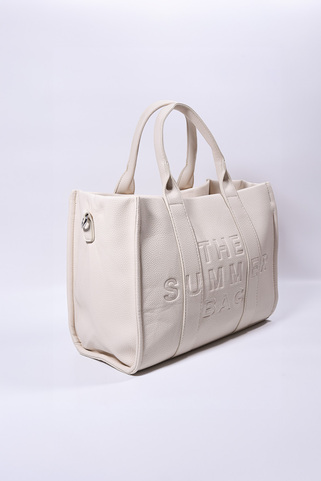 Τσάντα Δερματίνη "THE SUMMER BAG" - ΜΠΕΖ