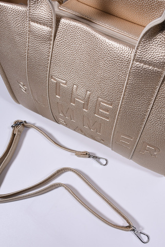 Τσάντα Δερματίνη "THE SUMMER BAG" - ΧΡΥΣΟ